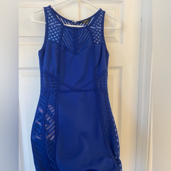 Alt B Little Blue Mesh Dress - Picture 5 of 6